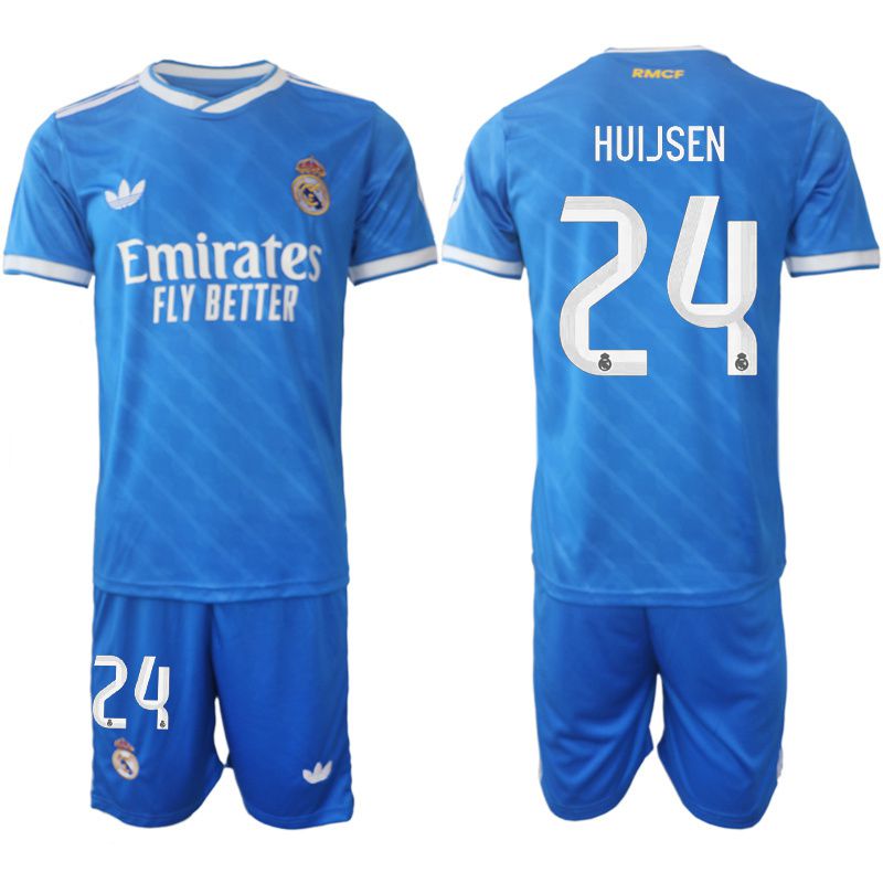 Men 2025-2026 Club Real Madrid away blue #24 Soccer Jersey